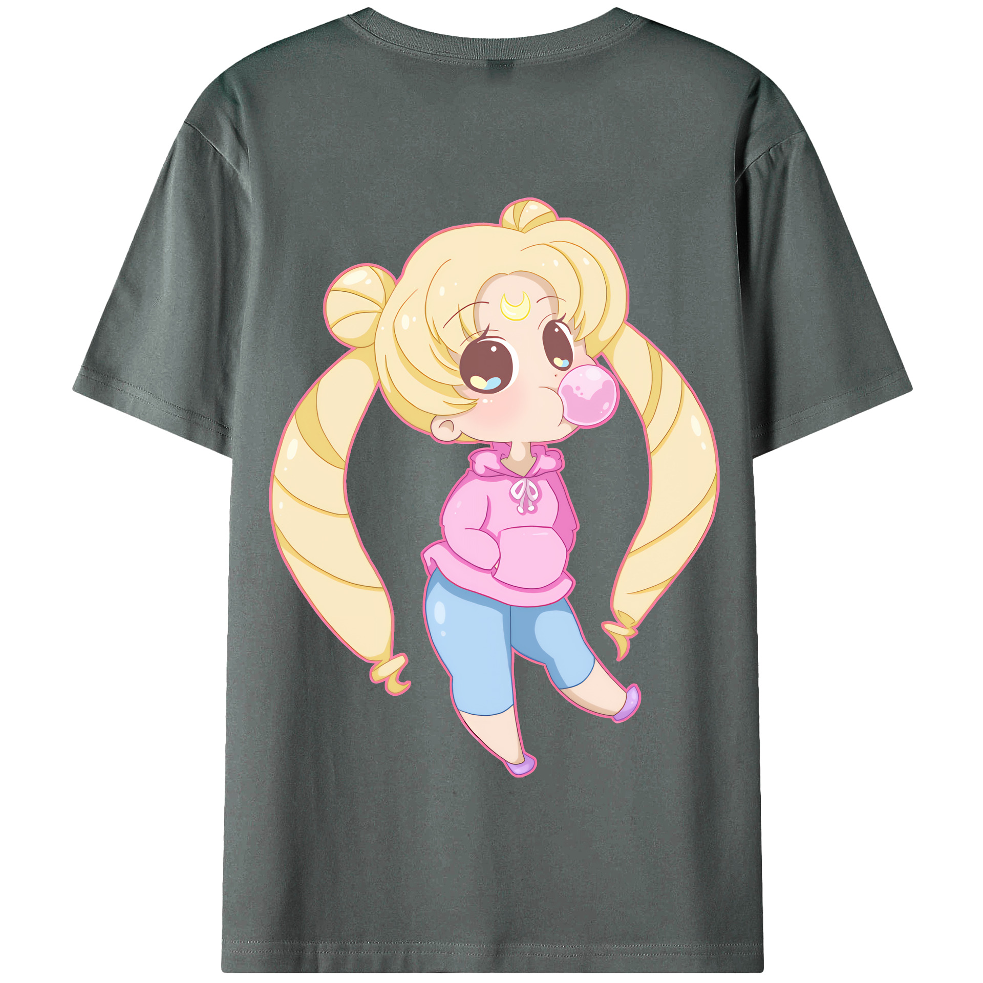 （画像用） 美少女戦士セーラームーン 愛野 美奈子 あいの みなこ Sailor Moon Aino Minako 綿100％半袖Tシャツ（背面プリント）